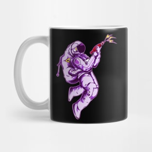 Astronaut Shoots Illustration Mug